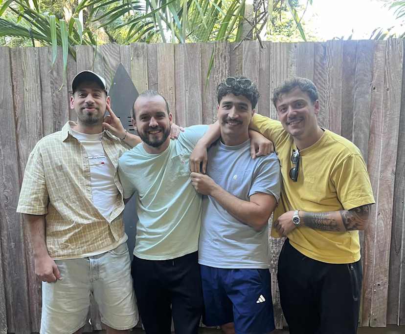 Charles (29), Jules (27), Cedric (27) and Clément (27), $1,300, 