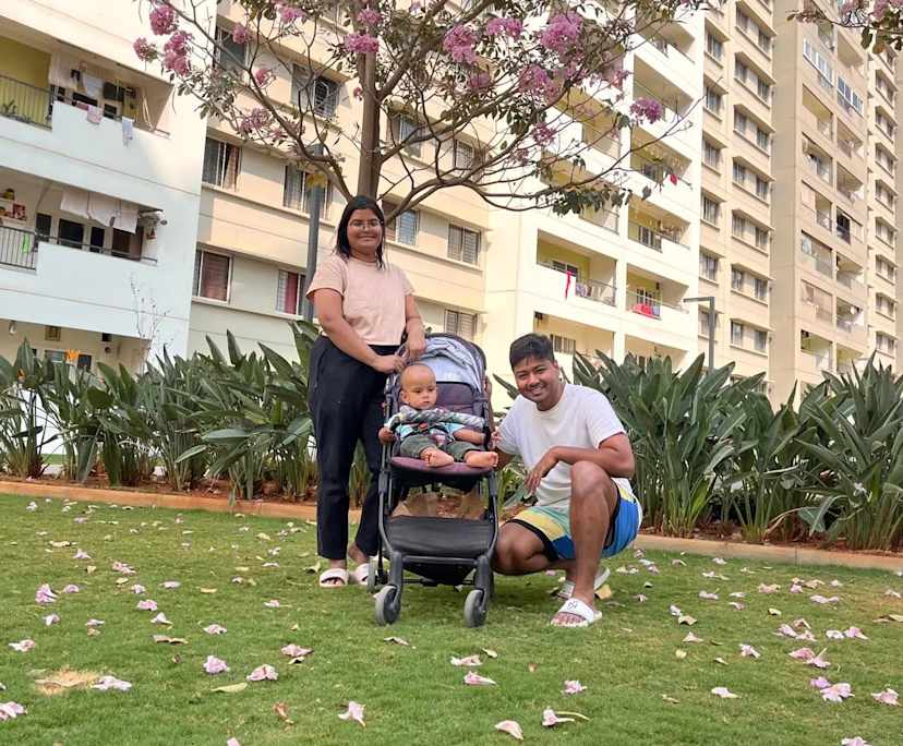 Sumit Kumar Gupta (37) and Nupur Bharti (35), $500, Have children, Non-smoker, and No pets