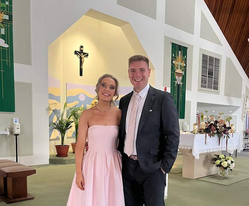 Ronan Maxwell (28) and Rebekah (25), $650, 