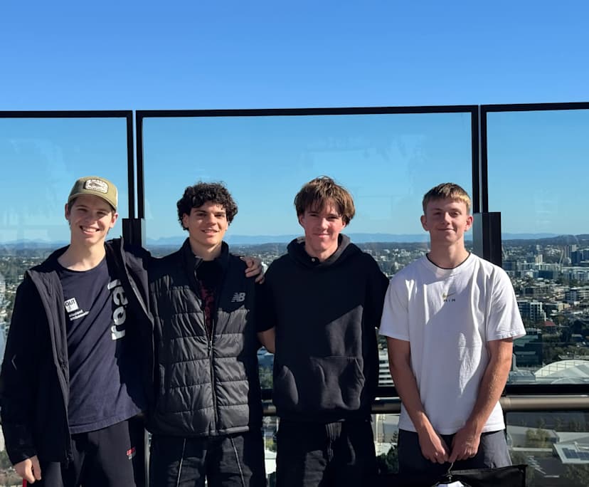 Gideon, Ollie, Hamish & Kai