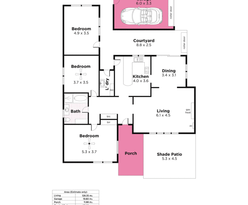 Furnished room in a share house