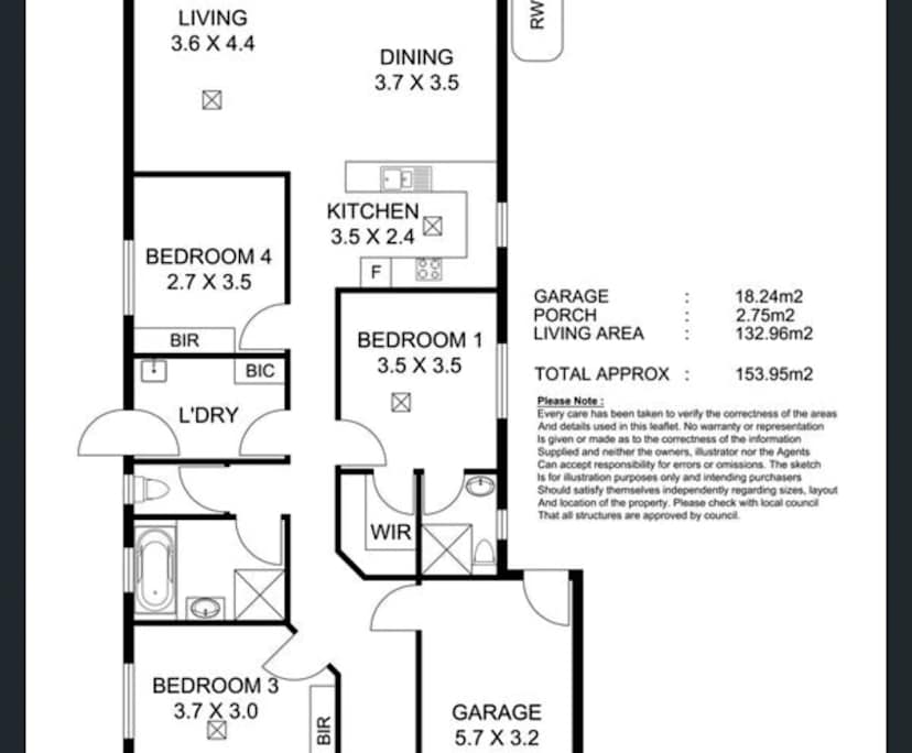 Whole property with 4 rooms for rent