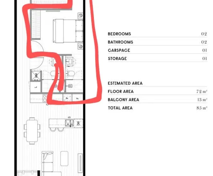 $360, Flatshare, 2 bathrooms, Brunswick East VIC 3057