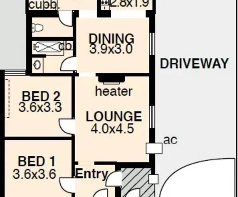 Furnished room in a share house