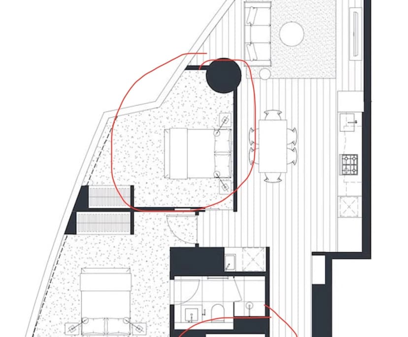 Furnished room with own bathroom