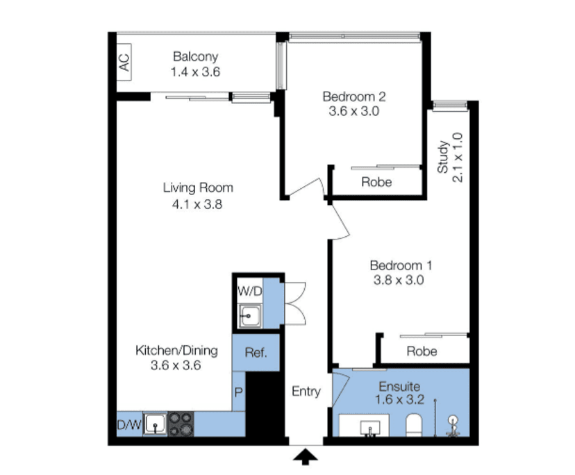 $730, Whole-property, 2 bathrooms, Melbourne VIC 3000