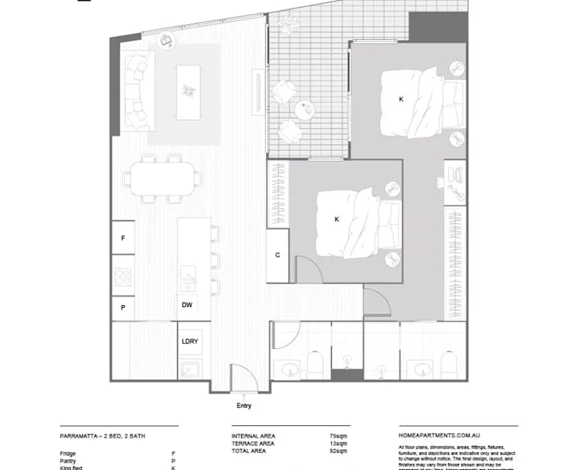 Unfurnished room with own bathroom
