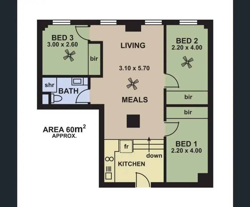 $220-225, Student-accommodation, 3 rooms, Adelaide SA 5000, Adelaide SA 5000