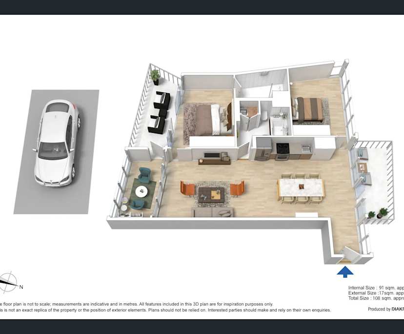 Unfurnished room with own bathroom