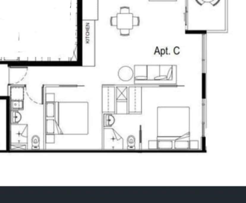 Whole property with 2 rooms for rent