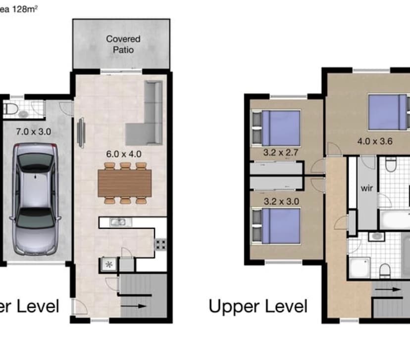Whole property with 3 rooms for rent