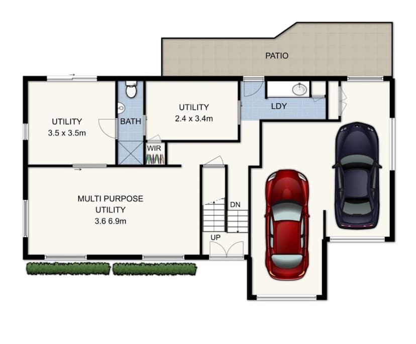 Unfurnished room with own bathroom