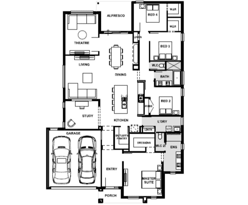 Unfurnished room in a share house
