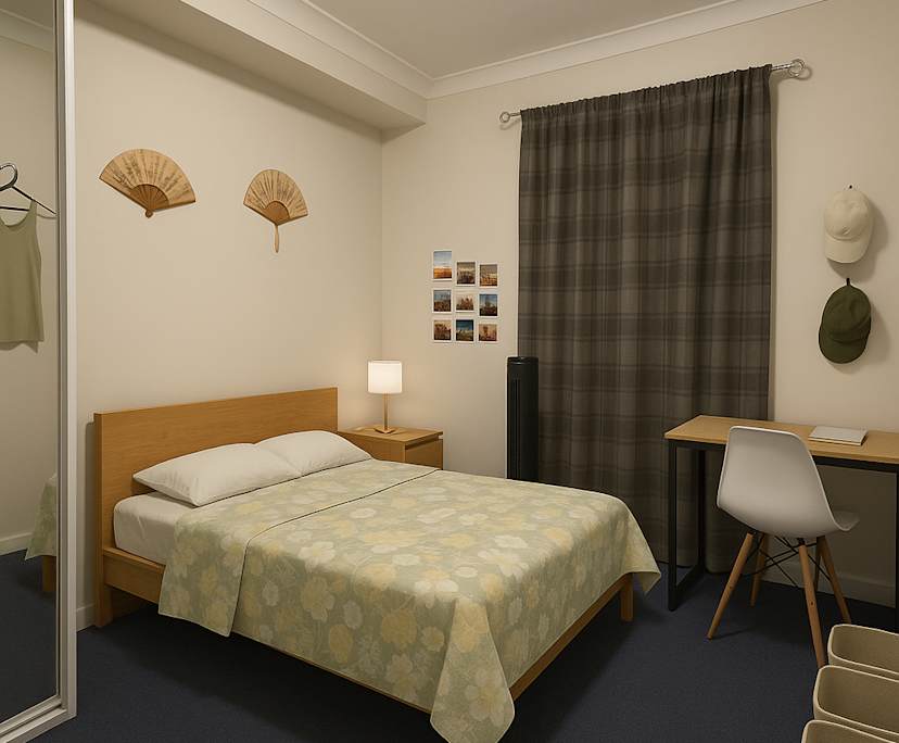 Furnished room with ensuite in a flatshare