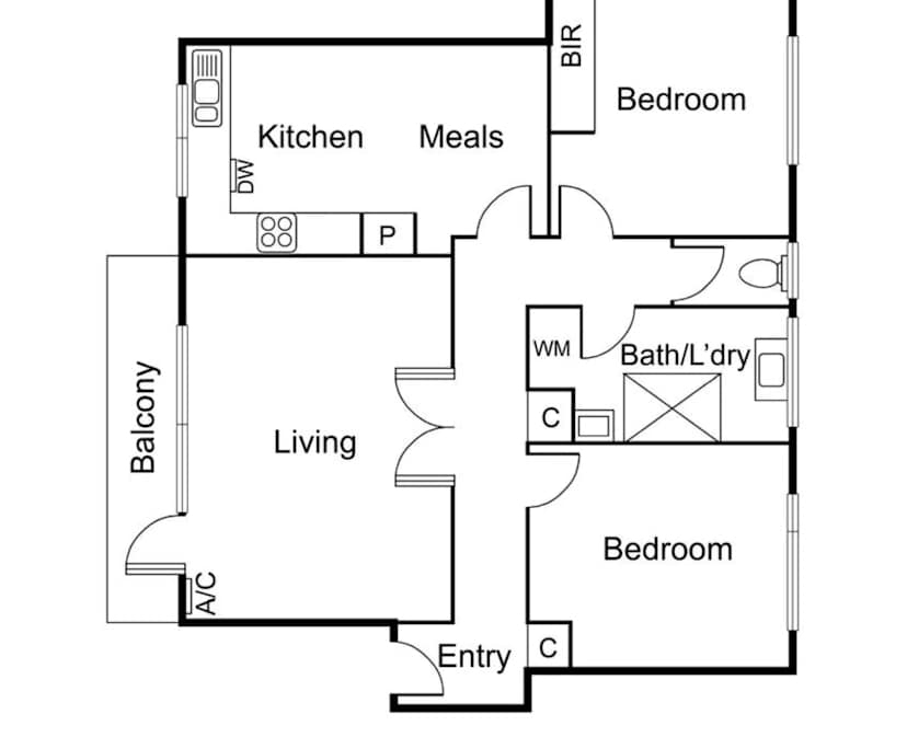 Furnished room in a flatshare