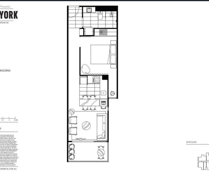 One bed flat for rent