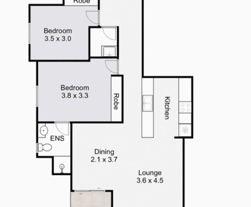 Furnished room with own bathroom
