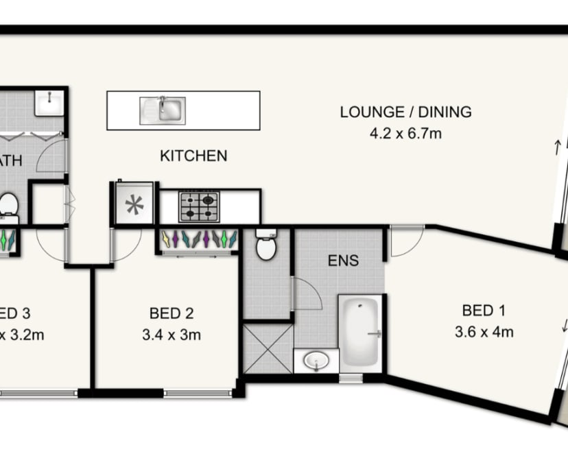 $250, Flatshare, 3 bathrooms, Brisbane City QLD 4000