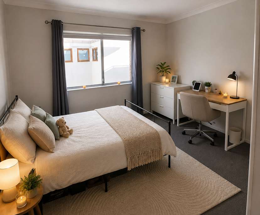 Unfurnished room in a flatshare