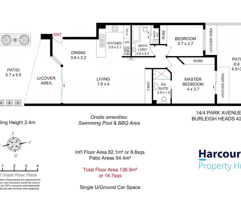Unfurnished room with ensuite in a flatshare