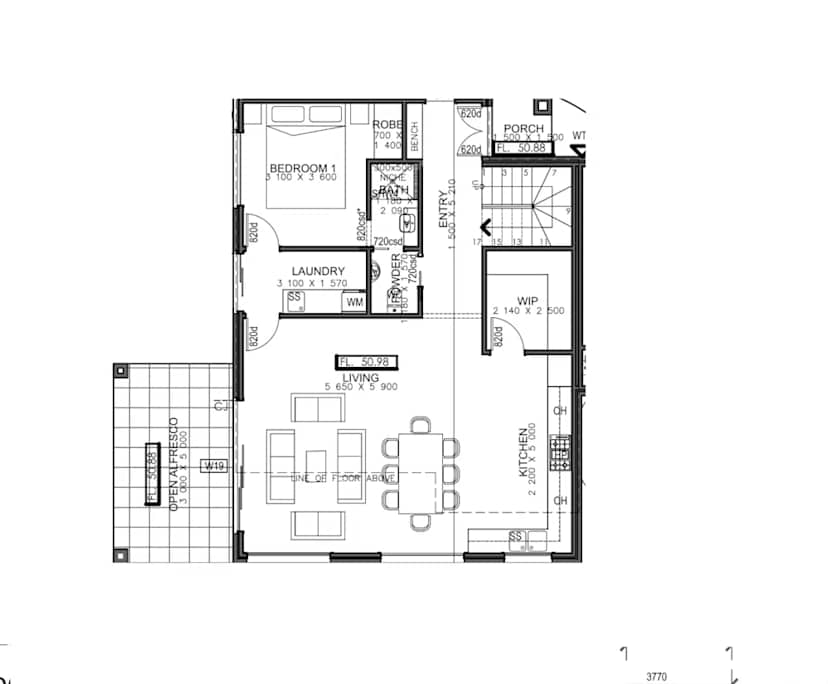 Furnished room in a share house