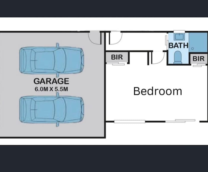 Unfurnished room with ensuite in a flatshare