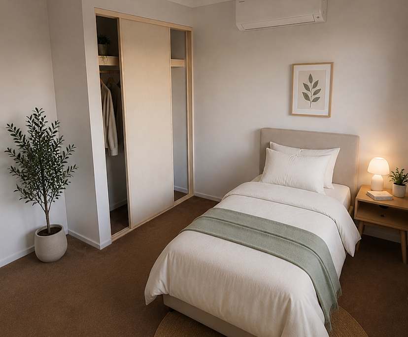 Room with own bathroom