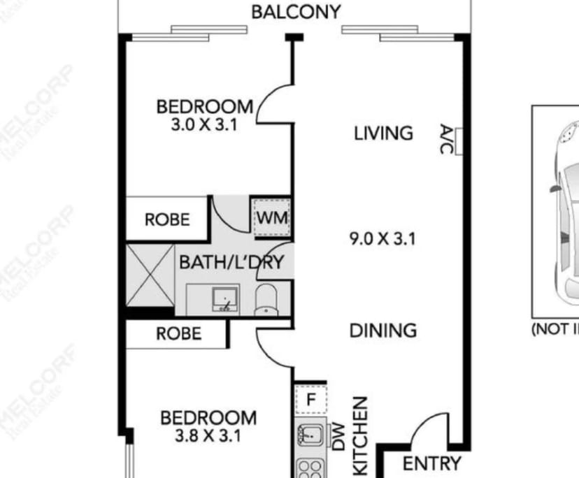 Whole property with 2 rooms for rent