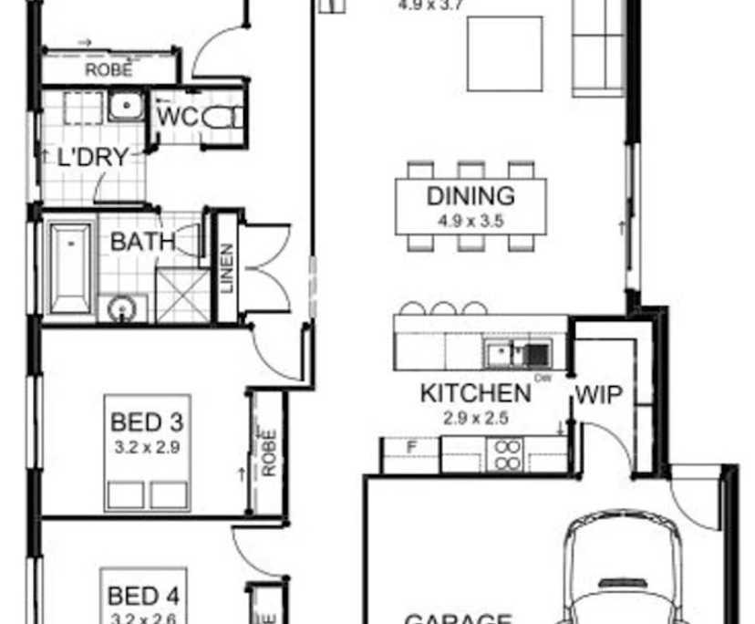 Unfurnished room in a share house