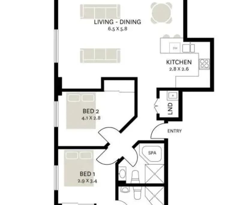 $425, Flatshare, 2 bathrooms, Potts Point NSW 2011