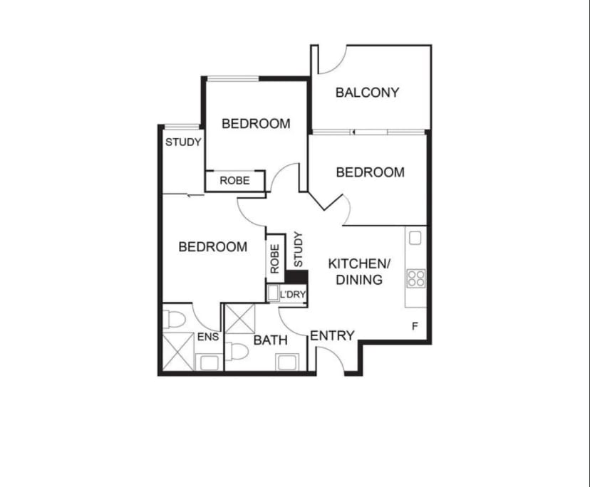 Furnished room in a flatshare