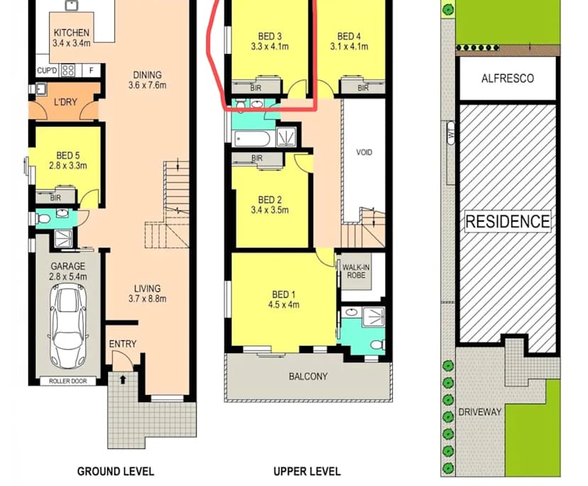 Furnished room in a share house