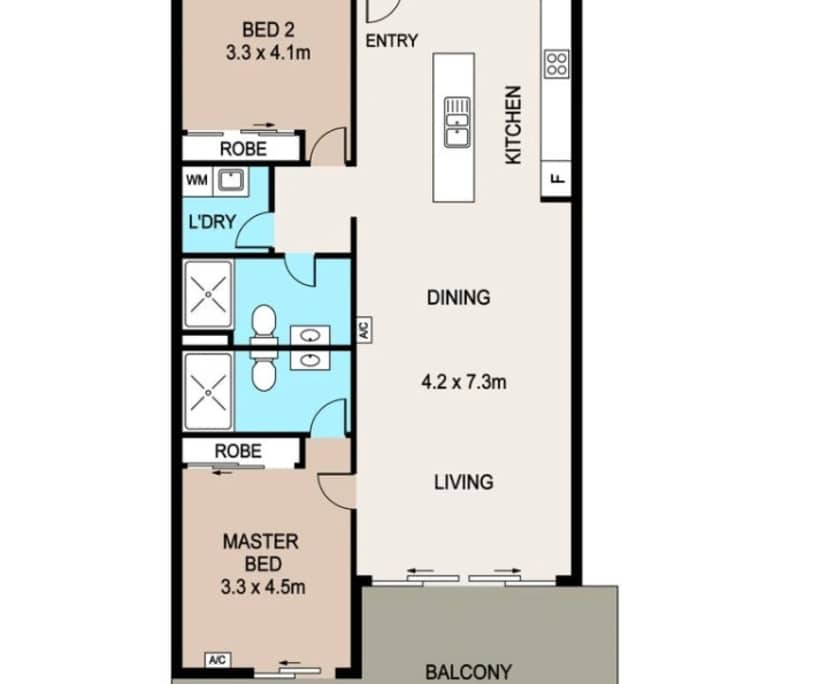 Furnished room with own bathroom