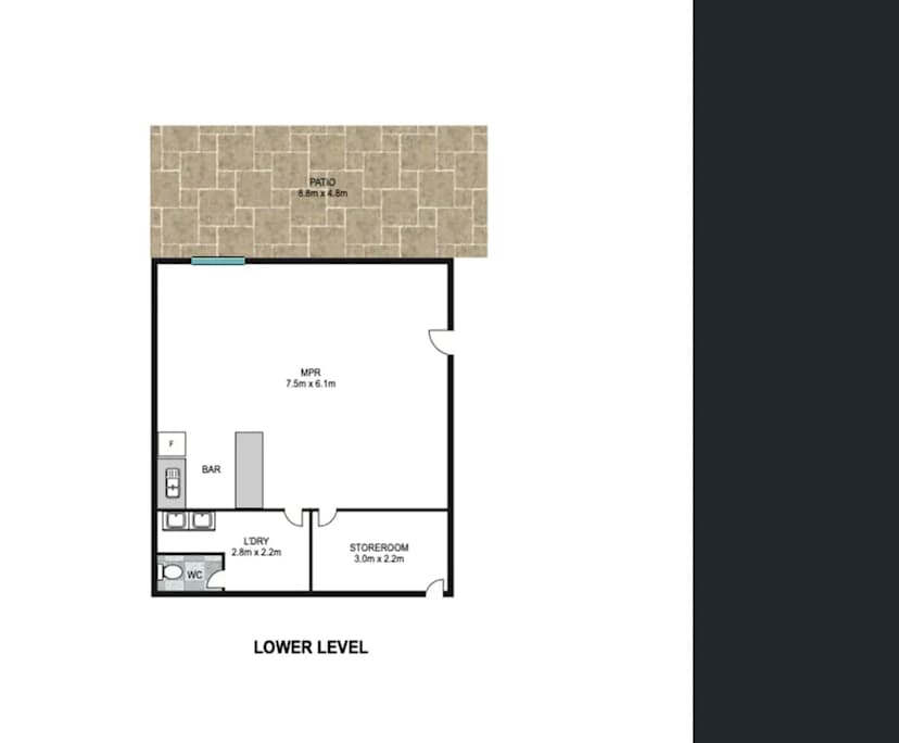 Room with own bathroom