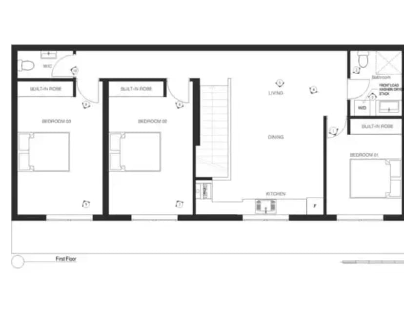 Furnished room in a share house