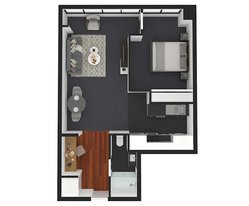 $785, 1-bed, 1 bathroom, Melbourne VIC 3000