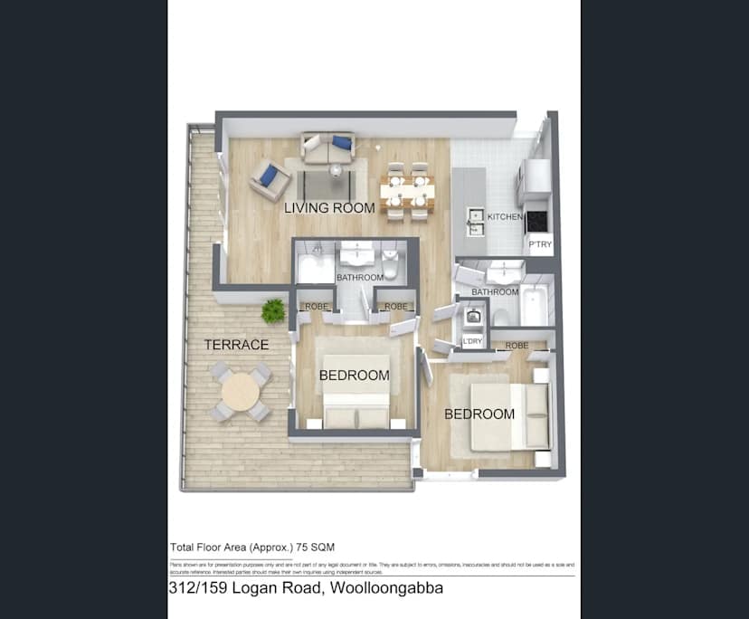 Furnished room with ensuite in a flatshare