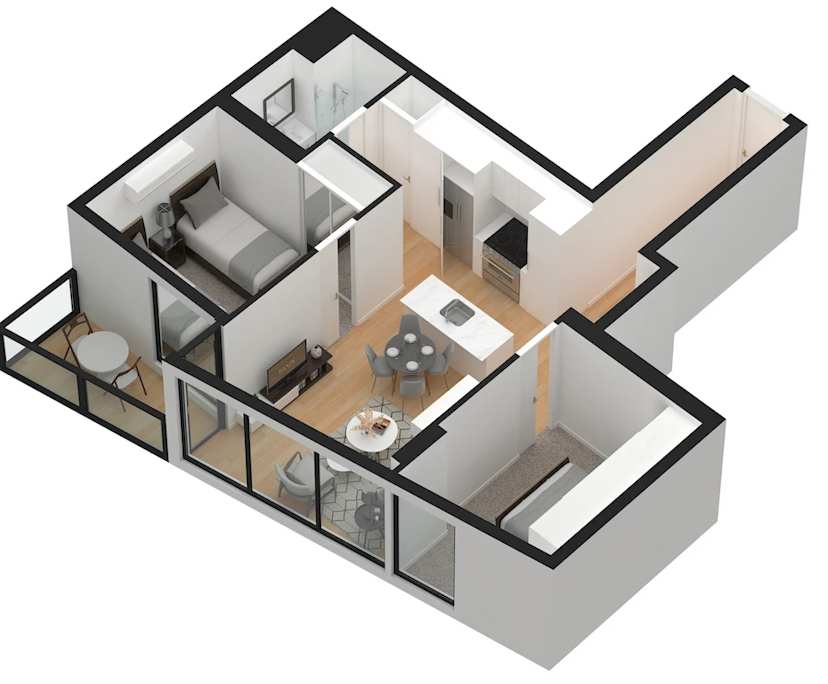 $999, Whole-property, 2 bathrooms, Melbourne VIC 3000