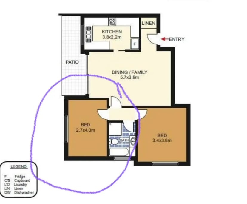 $460, Flatshare, 2 bathrooms, Maroubra NSW 2035