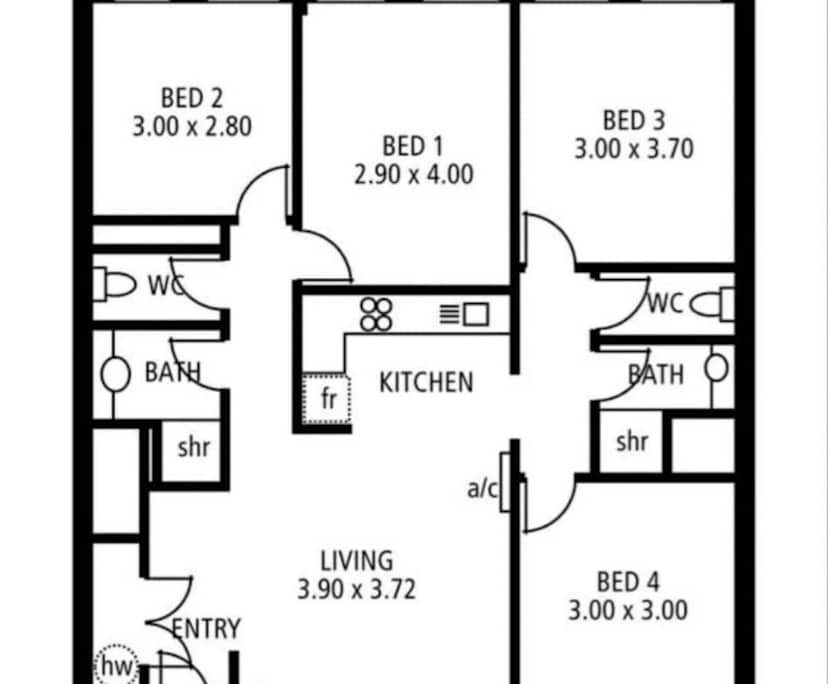 $280, Student-accommodation, 2 rooms, Adelaide SA 5000, Adelaide SA 5000