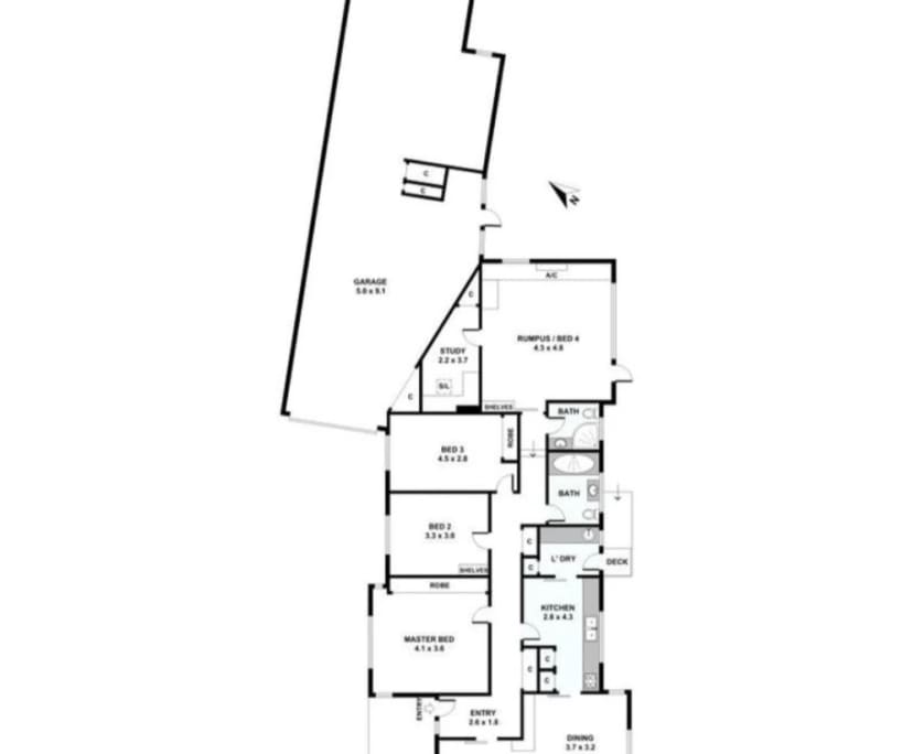 Unfurnished room with own bathroom