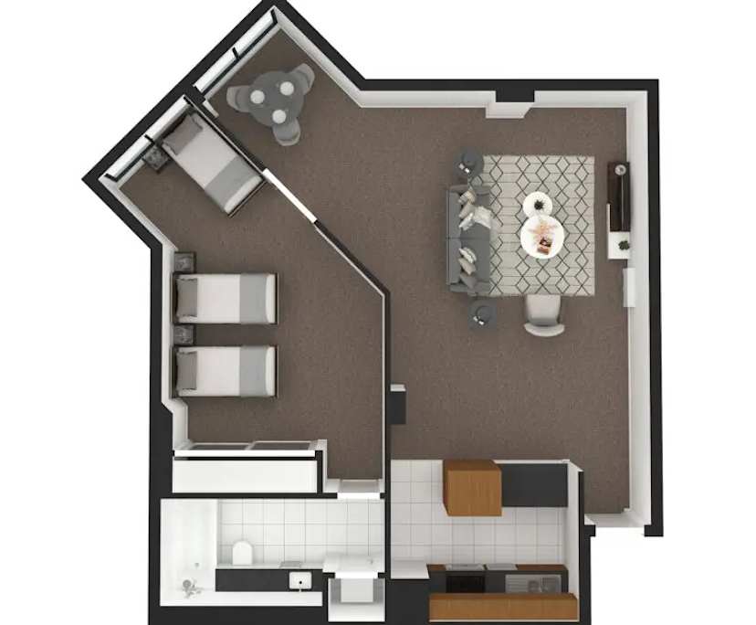 $699, 1-bed, 1 bathroom, Melbourne VIC 3000