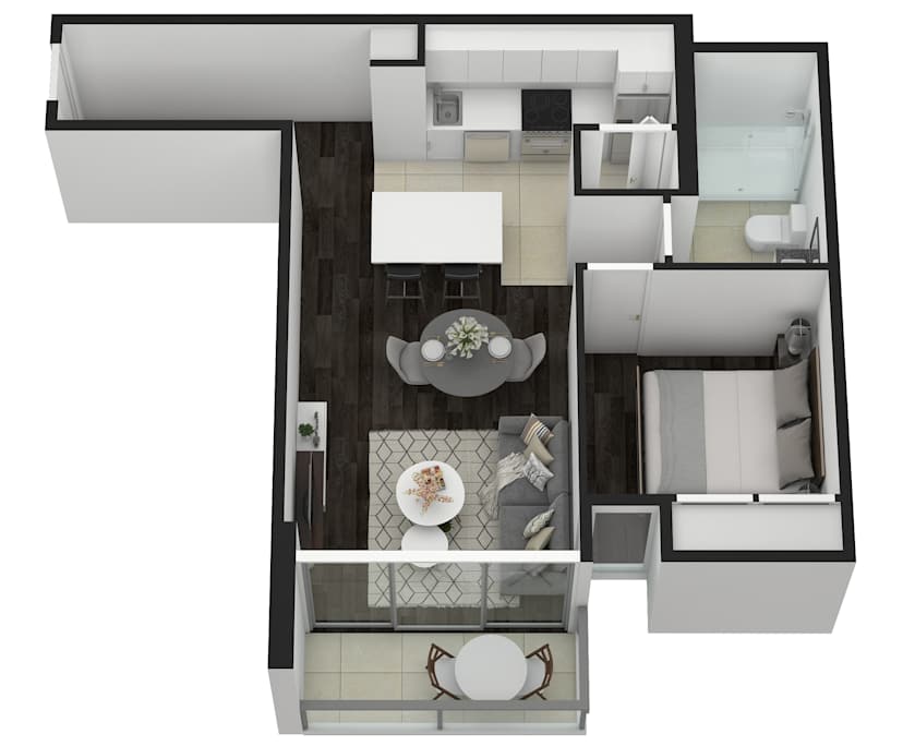 $725, 1-bed, 1 bathroom, Melbourne VIC 3004