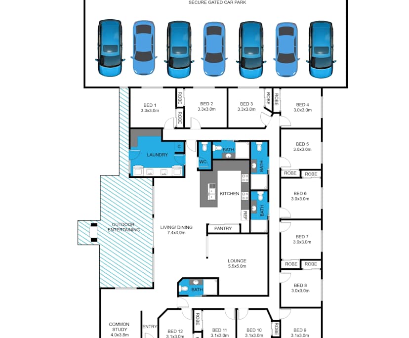 $165-180, Student-accommodation, 4 rooms, Highton VIC 3216, Highton VIC 3216