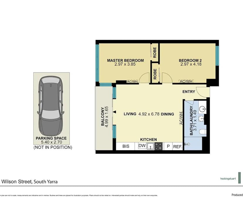 $425, Whole-property, 2 bathrooms, South Yarra VIC 3141