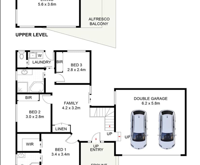 Unfurnished room with own bathroom