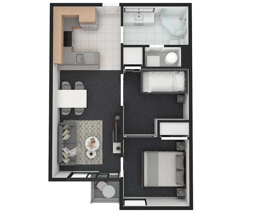 $799, Whole-property, 2 bathrooms, Melbourne VIC 3000