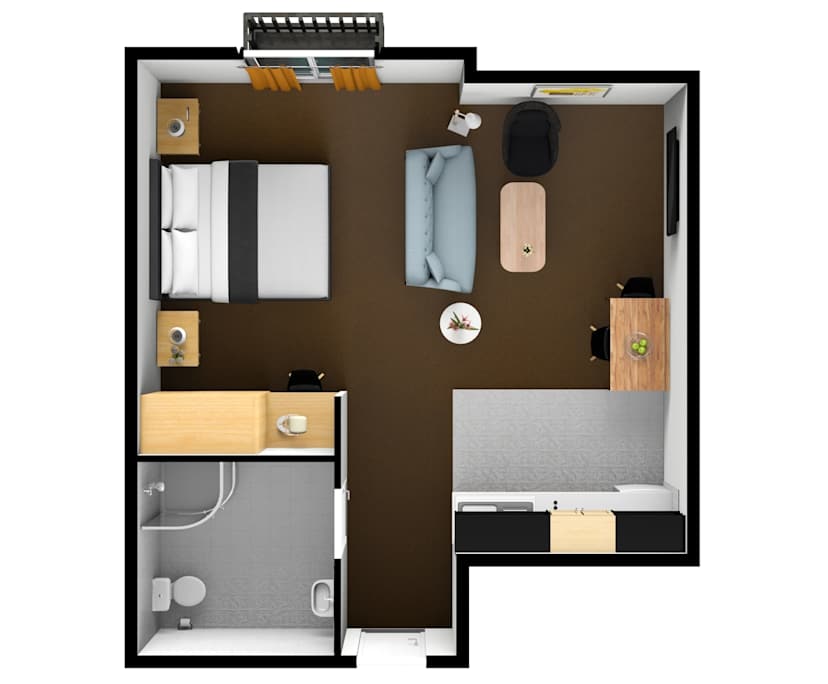 $695, Studio, 1 bathroom, Melbourne VIC 3000