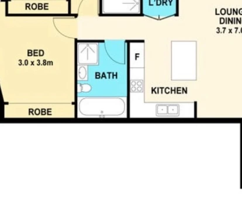 Furnished room with own bathroom