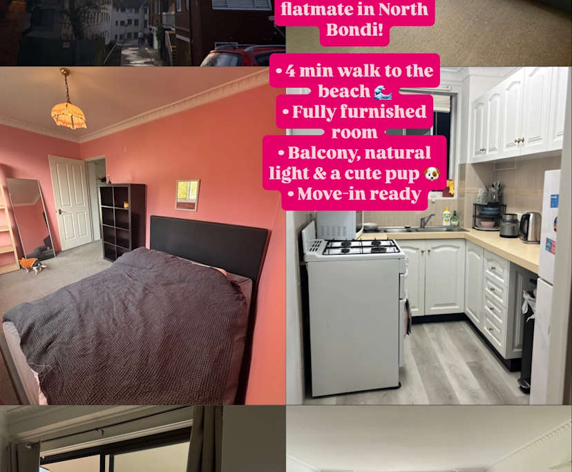 Furnished room in a flatshare